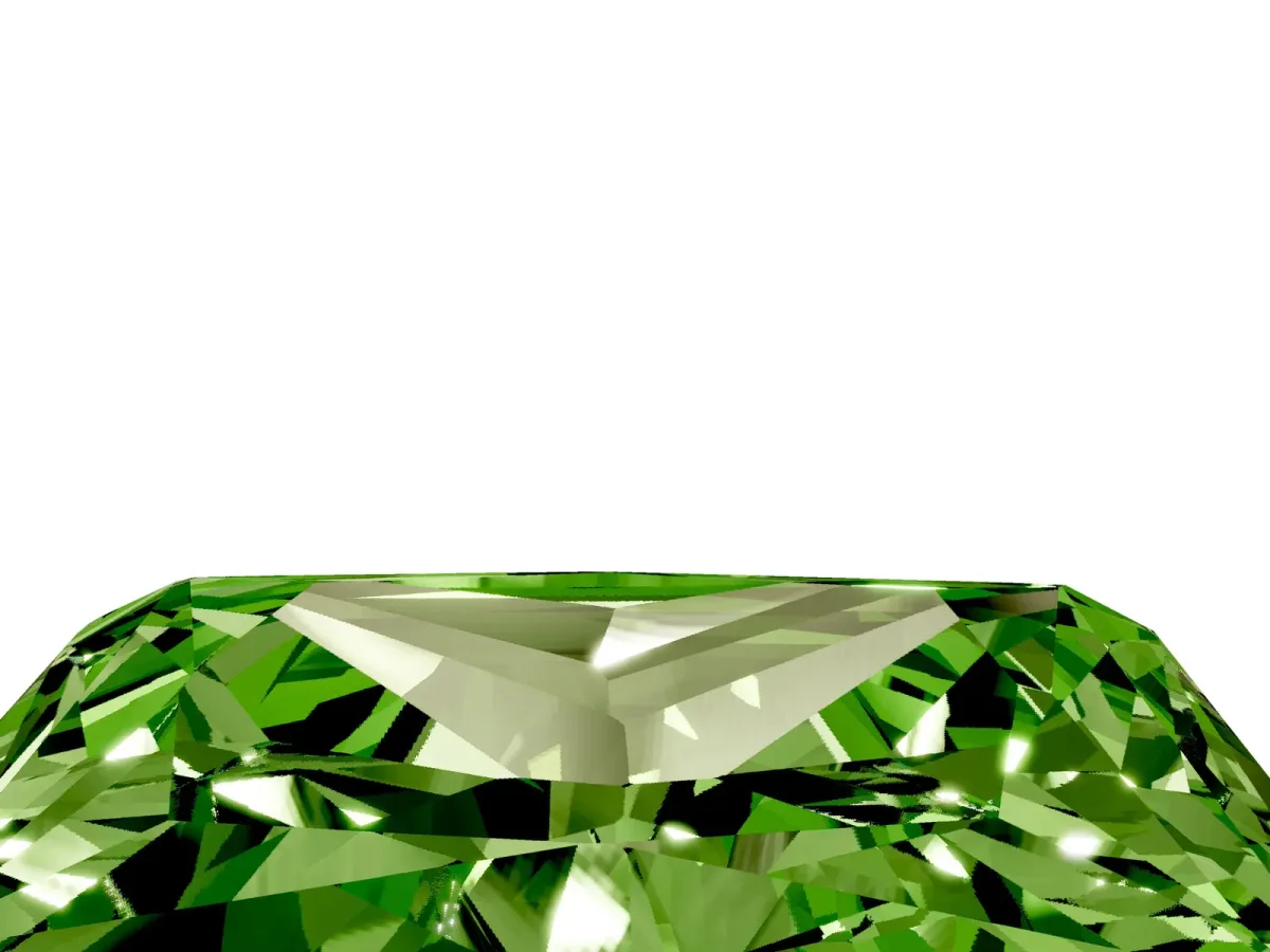 Princess Cut Peridot Solitaire Twisted Band with Round Accents and Prong Setting Yellow gold