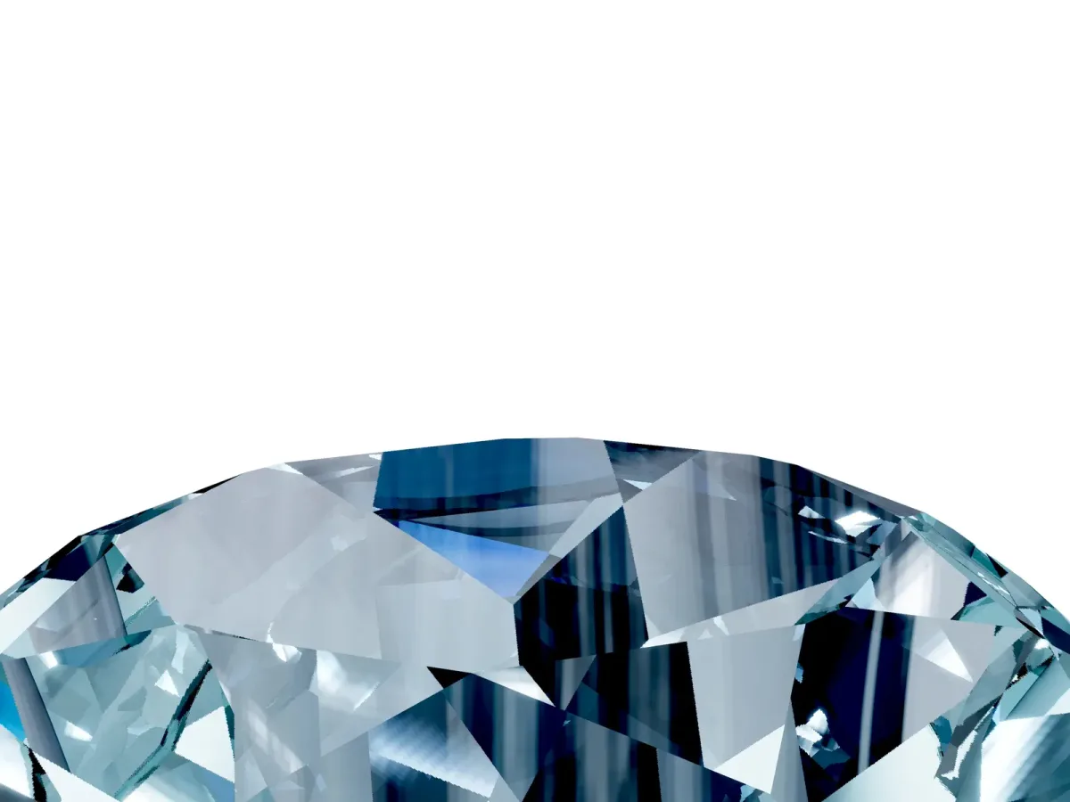 Round Cut Aquamarine Solitaire Twisted Band with Round Accents and Prong Setting White gold